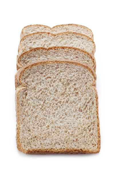 cuatro rebanadas de pan integral
 - Foto, Imagen
