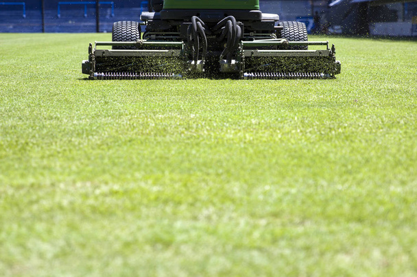 Lawnmower on the stadium - Photo, Image