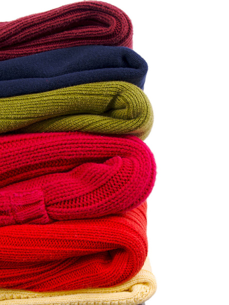 Pile de pulls de couleur arc-en-ciel
.  - Photo, image