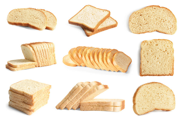 Set with slices of bread for toasting  - Φωτογραφία, εικόνα