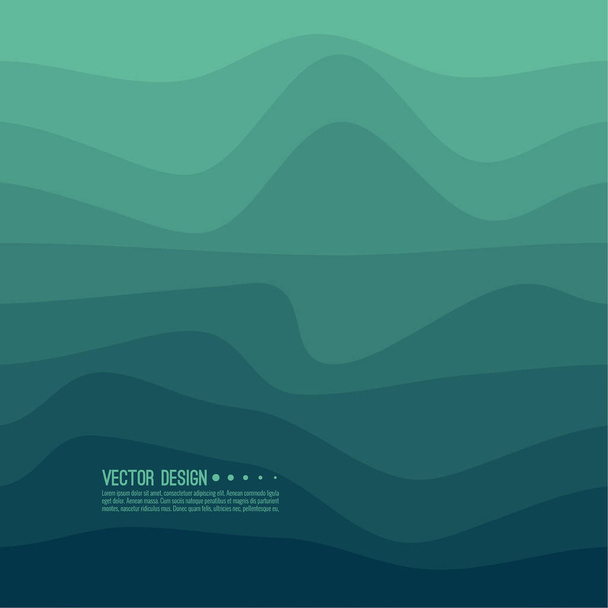 Distorted wave colorful texture. - Vector, Image