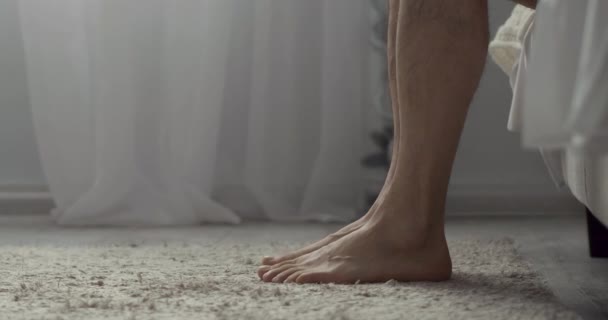 mannelijke blote voeten foto - Video