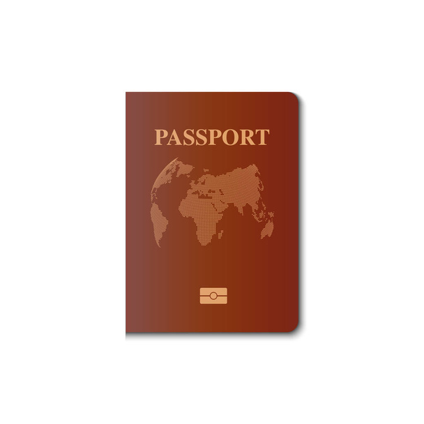 Paspoort cover vector vormgeving, identificatie burger, Vector - Vector, afbeelding