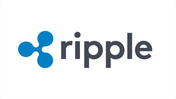 Ripple logo XRP Cryptocurrency. Ripple is a blockchain technology that acts as both a cryptocurrency. Abstract animation of Ripple crypto payment protocol symbol in digital cyberspace - Photo, Image