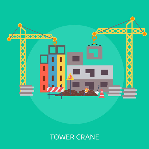 Tower Crane Concept Design - Vector, Image