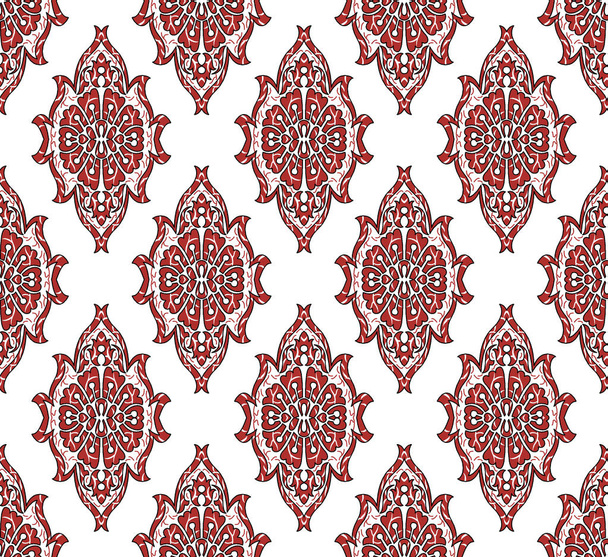 Diseño de patrón de damasco sin costuras
 - Foto, Imagen