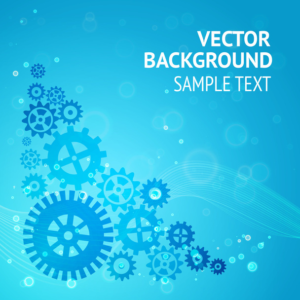 Vector gears background - Vector, afbeelding