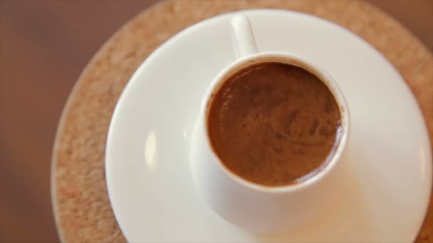 Espresso coffee of the highest quality Italian, made using a professional coffee machine - Filmagem, Vídeo