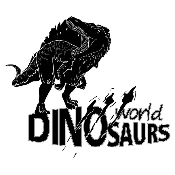 Логотип світ динозаврів. - Вектор, зображення
