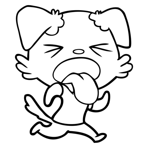 ilustração vetorial de desenho animado cão enojado
 - Vetor, Imagem
