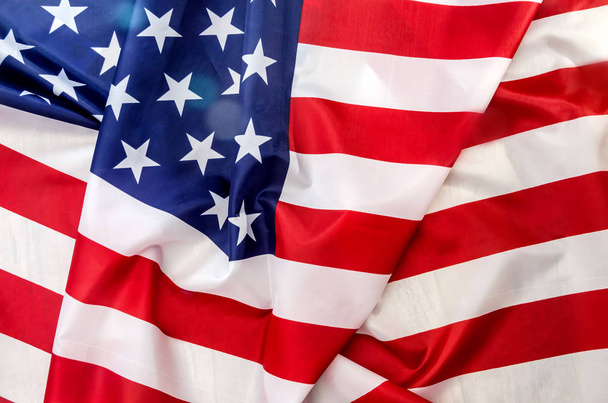 Η σημαία της Αμερικής είναι κόκκινο σε λευκό και μπλε - Φωτογραφία, εικόνα