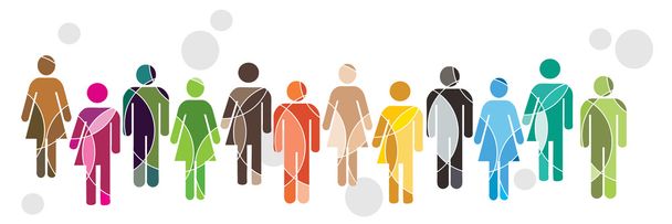 A human diversity concept illustration - Vector, Image