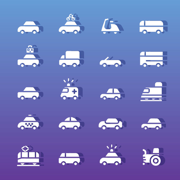 Set icone vettoriali di trasporto
 - Vettoriali, immagini