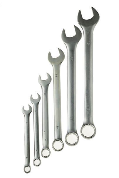 Spanners isolated on white background - Photo, Image