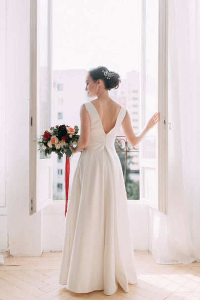 Wedding in the European style in the studio and on the stree - Photo, image