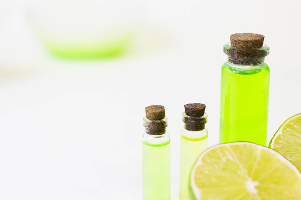Lime oil skin concept - Foto, Imagem