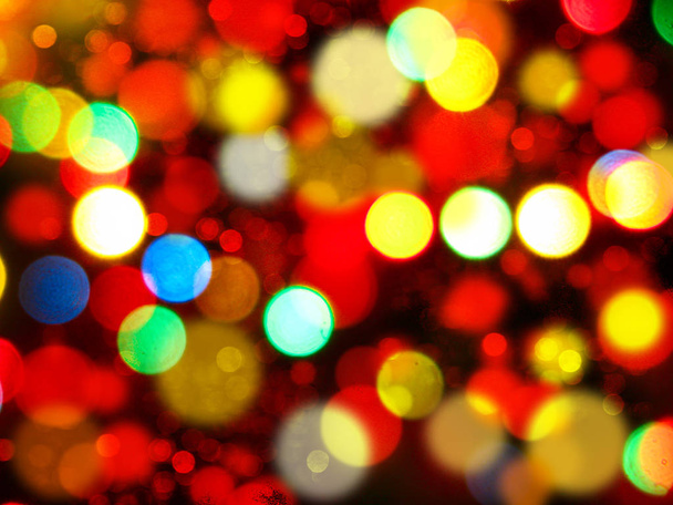 abstrakti tausta pehmeä hämärtynyt jouluvalot Garland
 - Valokuva, kuva