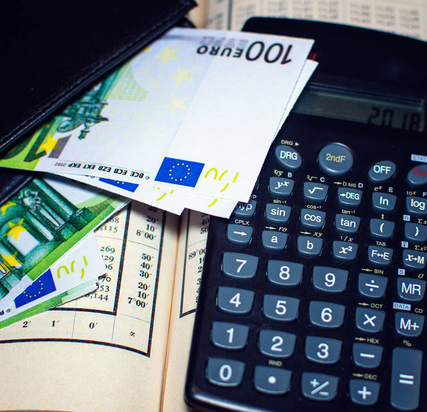 Balance financiero con el euro
 - Foto, imagen