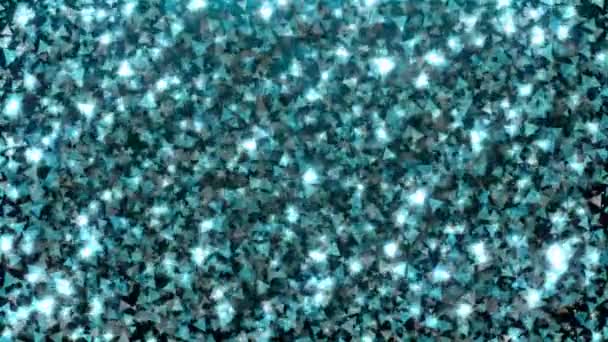 Blue glitter triangle texture. Set 2 of 4 color, silver, rose gold and gold. - Footage, Video