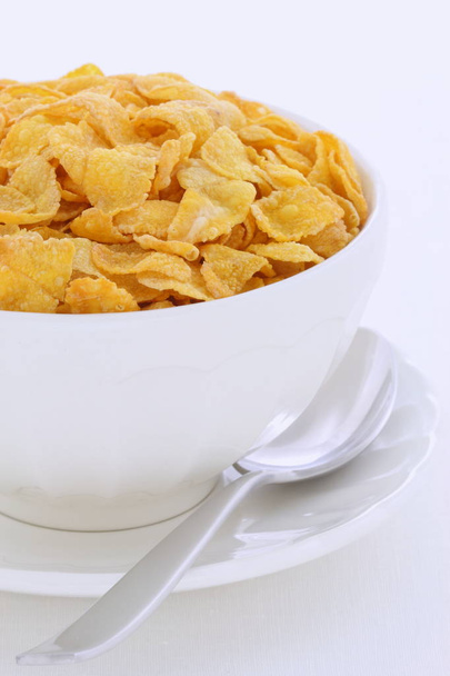 gezonde cornflakes ontbijt  - Foto, afbeelding