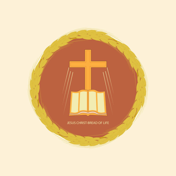 Jesus Christ is the Bread of Life - Vector, Image