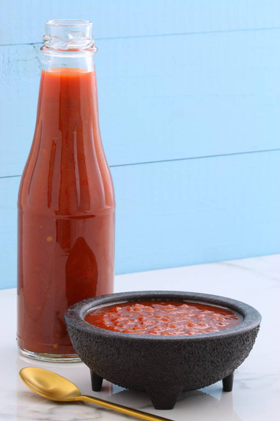 Artisan red hot chili sauce - Photo, Image