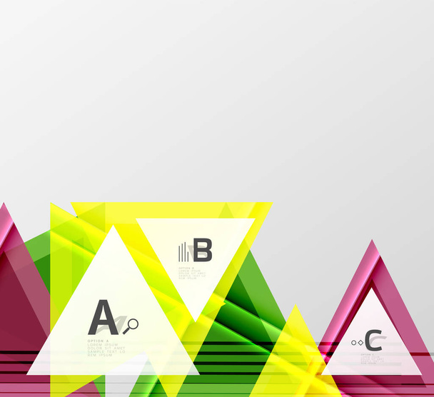 Driehoeken en geometrische vormen abstract achtergrond - Vector, afbeelding