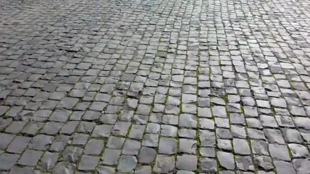 Cobblestones zemin Roma, İtalya - 4 k Video - Video, Çekim