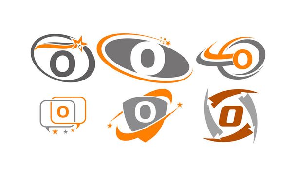 Λογότυπο O σύγχρονο πρότυπο σετ - Διάνυσμα, εικόνα