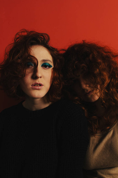 Beautiful red and curly girls - Foto, immagini