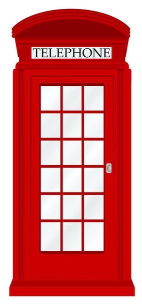 england telephone booth on a white background - Vecteur, image