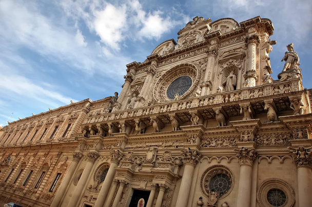 Basilica di Santa Croce, Church of the Holy Cross, Lecce, Apulia, Italy - Φωτογραφία, εικόνα