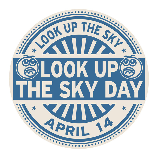 Busca el sello del Día del Cielo
 - Vector, Imagen