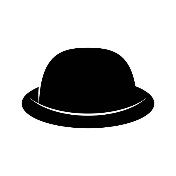 Fashion hat. Women's black hat. Lady retro hat. Vector - Vektori, kuva