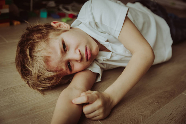 sad child, stress and depression - Foto, imagen