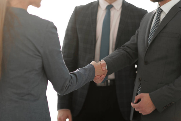 business concept .handshake financial partners. - Photo, Image
