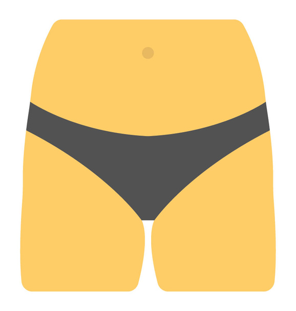 Pantie, undergarments for women, flat vector icon  - Vektor, Bild