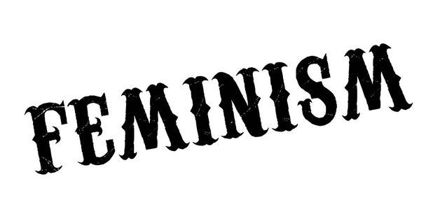 Feminism rubber stamp - Vector, afbeelding