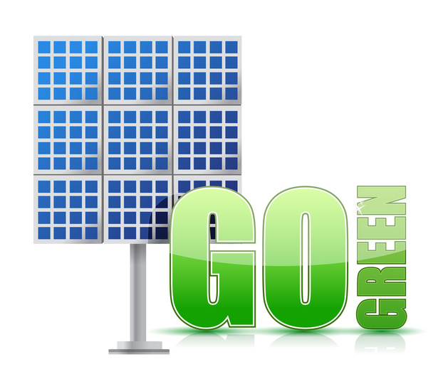 Image-Sonnenkollektoren für erneuerbare Energien- - Foto, Bild
