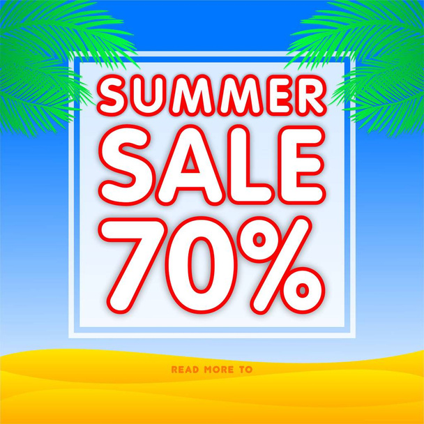 summer sale banner discount - Διάνυσμα, εικόνα