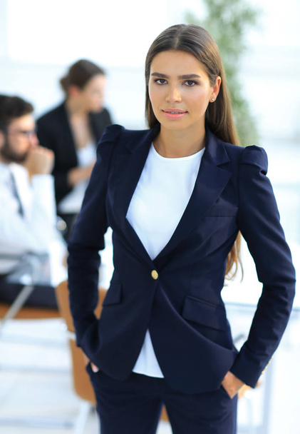 closeup.confident young business woman - Φωτογραφία, εικόνα