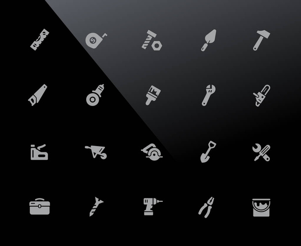 Tools Icons / / 32px Series - Vector icons adjusted to work in a 32 pixel grid
. - Вектор,изображение