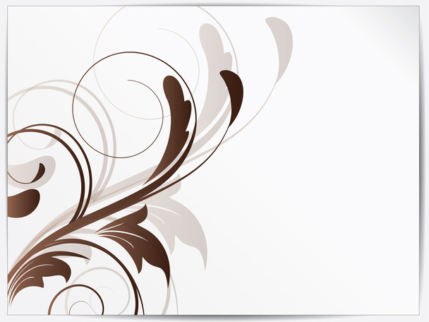 Fondo floral abstracto para el diseño con remolinos
 - Vector, Imagen