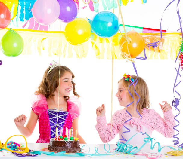 children kid in birthday party dancing happy laughing - Fotoğraf, Görsel