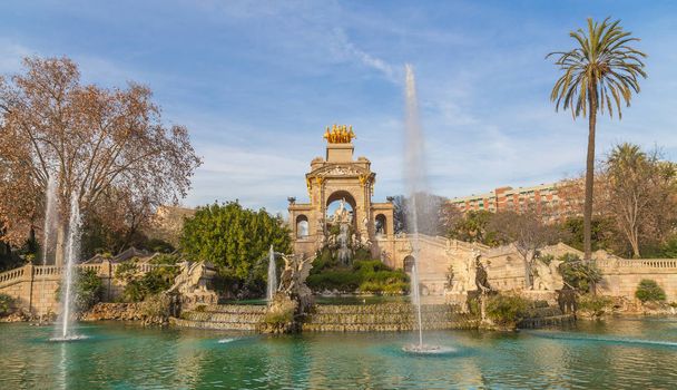 Fountain in the Parc de la Ciutadella Barcelona Spain - Photo, Image