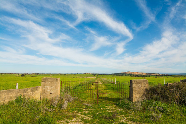 Старые ворота в сельской местности
 - Фото, изображение