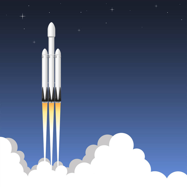 USA rocket carrier. Icon vector illustration. - Vector, Image