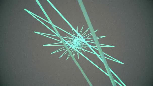 Abstraktní pozadí rotující hvězdy geometrický tvar 14 A počítač vytvořené animace abstrakt rotující geometrické obrazce ve tvaru hvězdy - Záběry, video