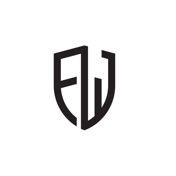 Anfangsbuchstaben Linie Schild Form Logo - Vektor, Bild