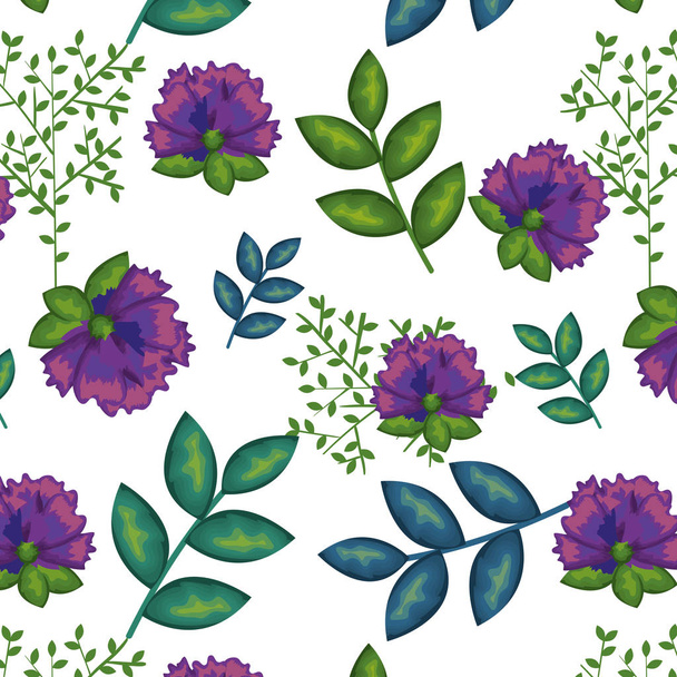 Blumenschmuck Muster Hintergrund - Vektor, Bild